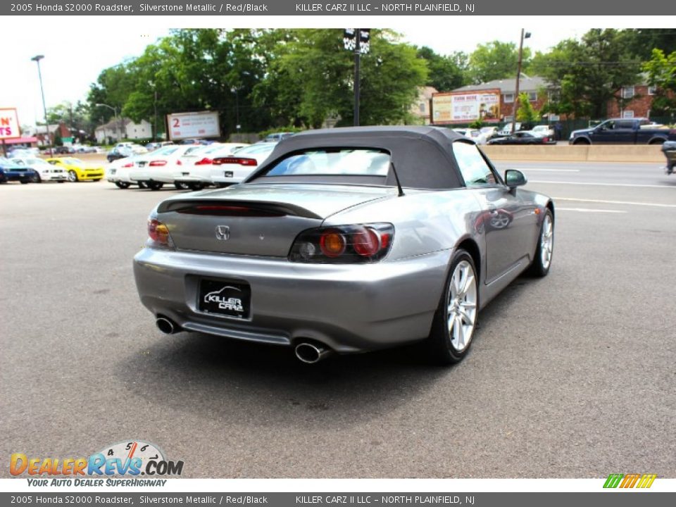 2005 Honda S2000 Roadster Silverstone Metallic / Red/Black Photo #17