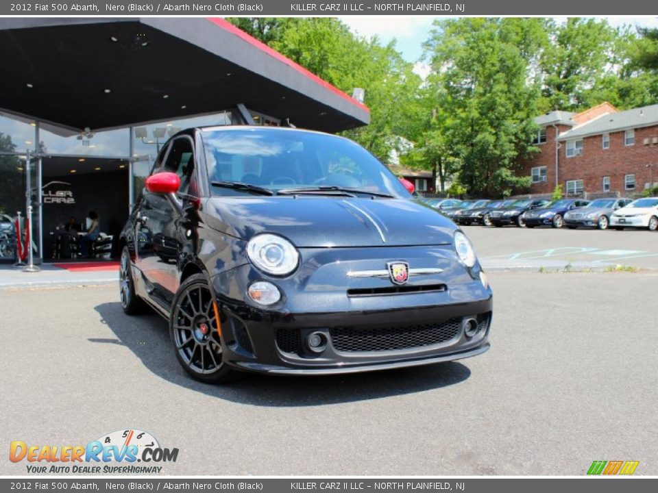 2012 Fiat 500 Abarth Nero (Black) / Abarth Nero Cloth (Black) Photo #1