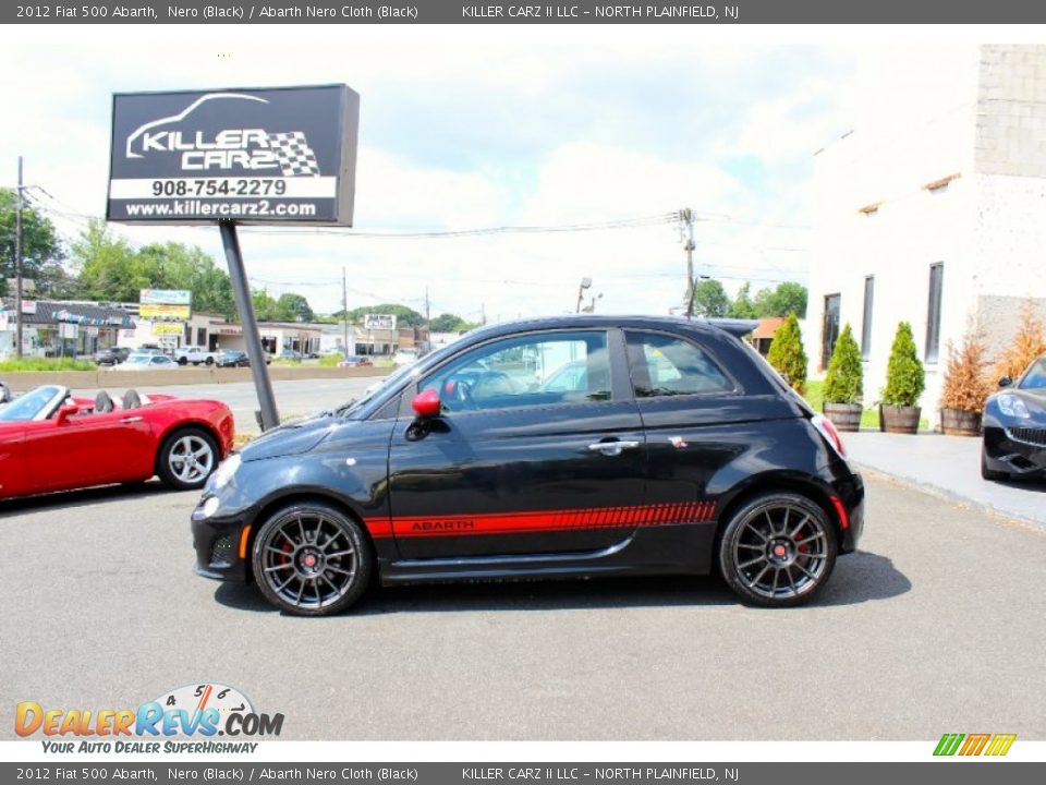 2012 Fiat 500 Abarth Nero (Black) / Abarth Nero Cloth (Black) Photo #2