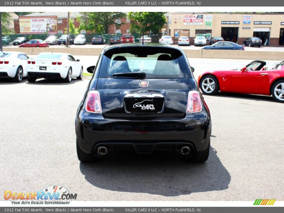 2012 Fiat 500 Abarth Nero (Black) / Abarth Nero Cloth (Black) Photo #4