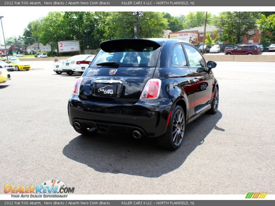 2012 Fiat 500 Abarth Nero (Black) / Abarth Nero Cloth (Black) Photo #5