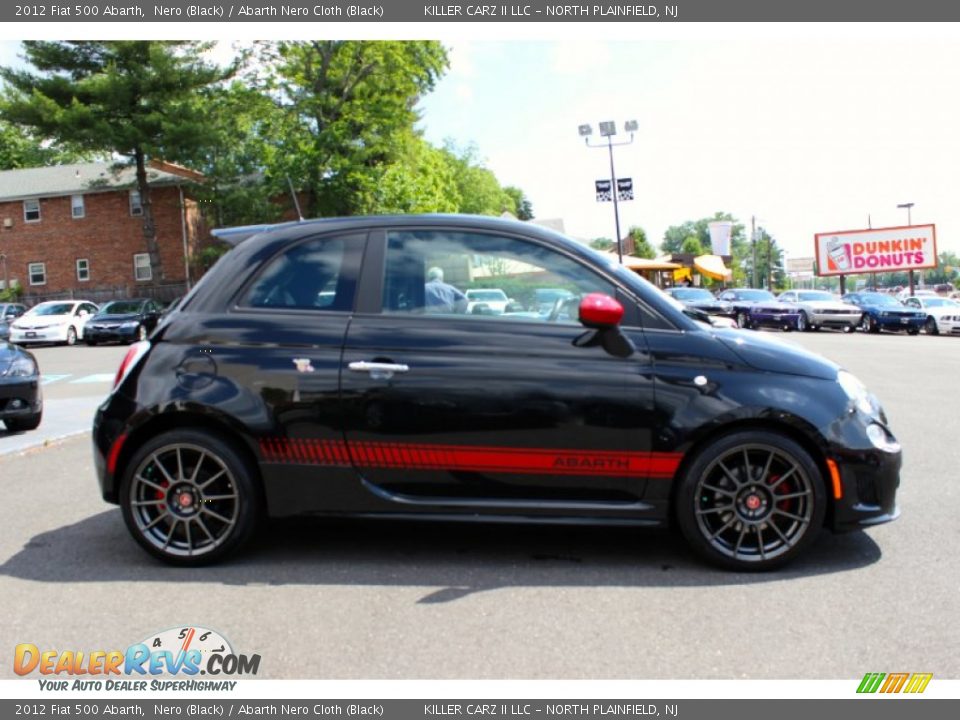 2012 Fiat 500 Abarth Nero (Black) / Abarth Nero Cloth (Black) Photo #6