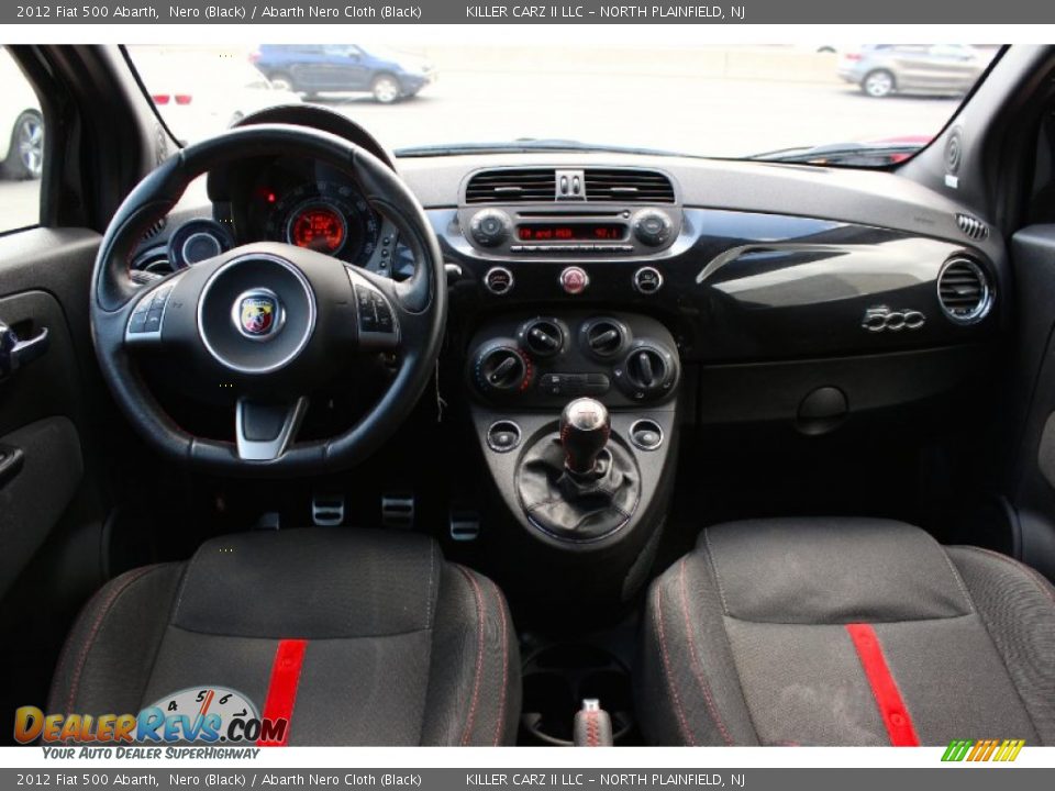 2012 Fiat 500 Abarth Nero (Black) / Abarth Nero Cloth (Black) Photo #7