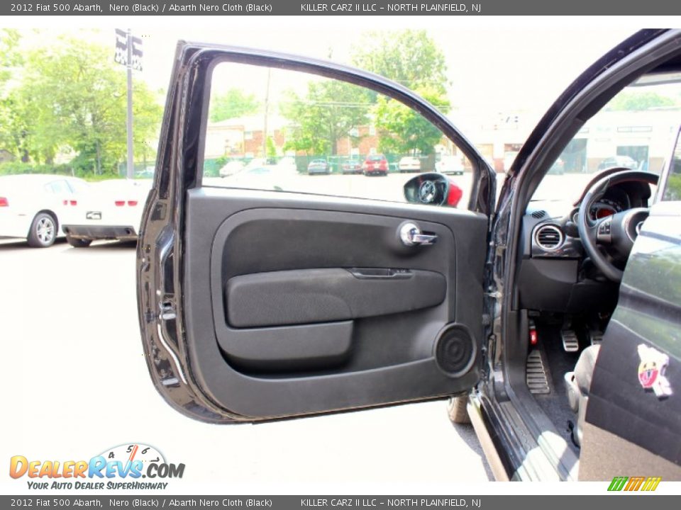 2012 Fiat 500 Abarth Nero (Black) / Abarth Nero Cloth (Black) Photo #9