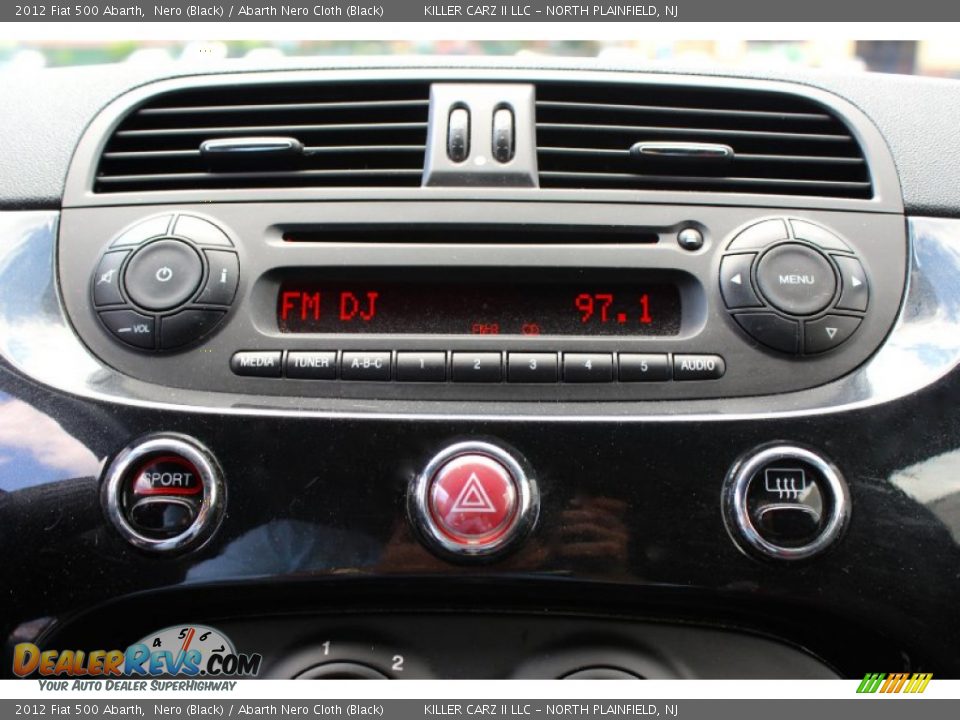 2012 Fiat 500 Abarth Nero (Black) / Abarth Nero Cloth (Black) Photo #14