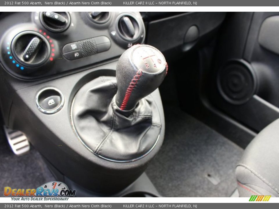 2012 Fiat 500 Abarth Nero (Black) / Abarth Nero Cloth (Black) Photo #16