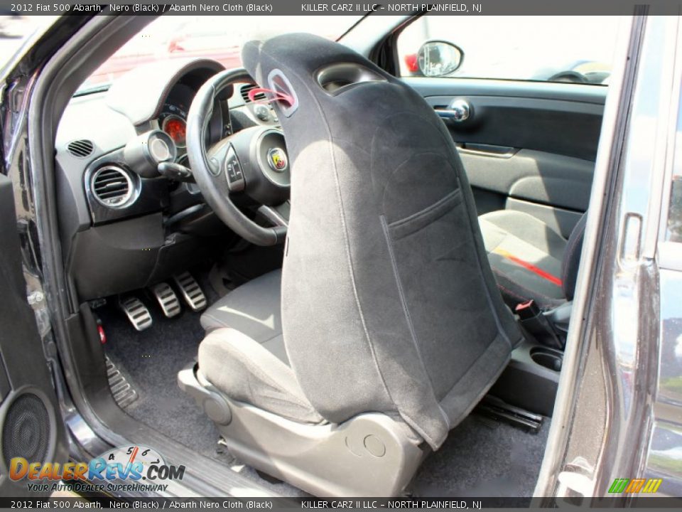 2012 Fiat 500 Abarth Nero (Black) / Abarth Nero Cloth (Black) Photo #21