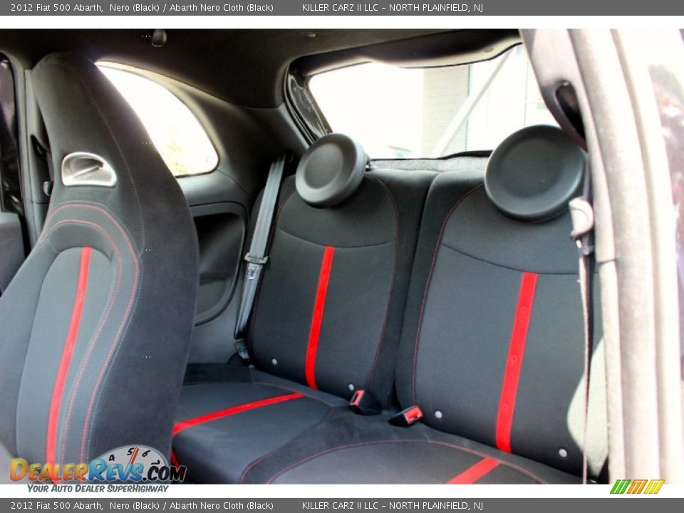 2012 Fiat 500 Abarth Nero (Black) / Abarth Nero Cloth (Black) Photo #22