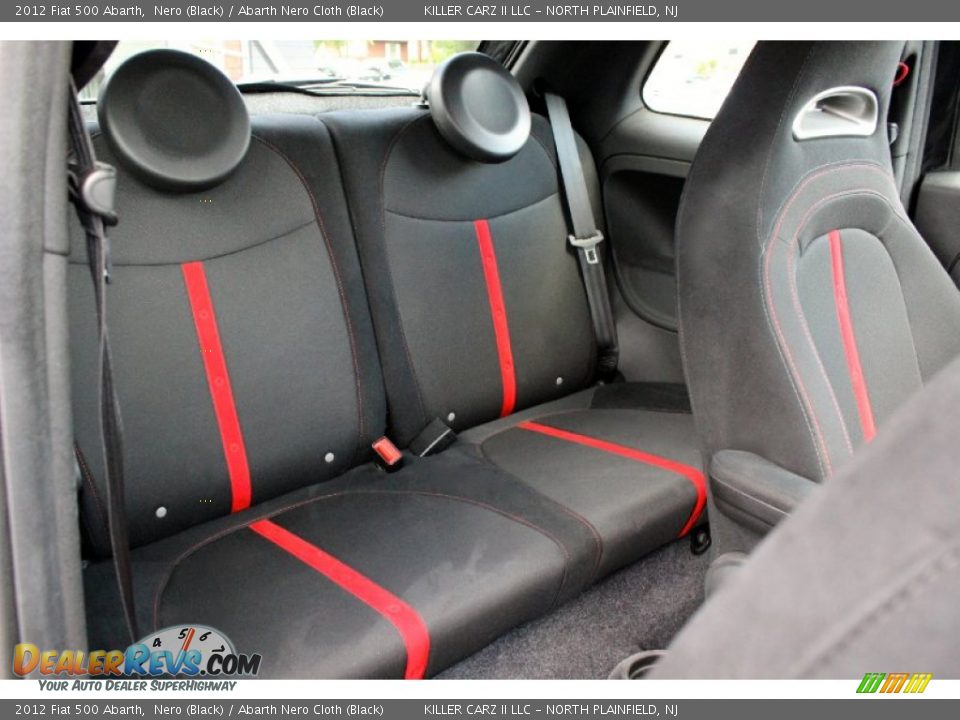 2012 Fiat 500 Abarth Nero (Black) / Abarth Nero Cloth (Black) Photo #23