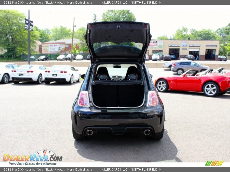 2012 Fiat 500 Abarth Nero (Black) / Abarth Nero Cloth (Black) Photo #26