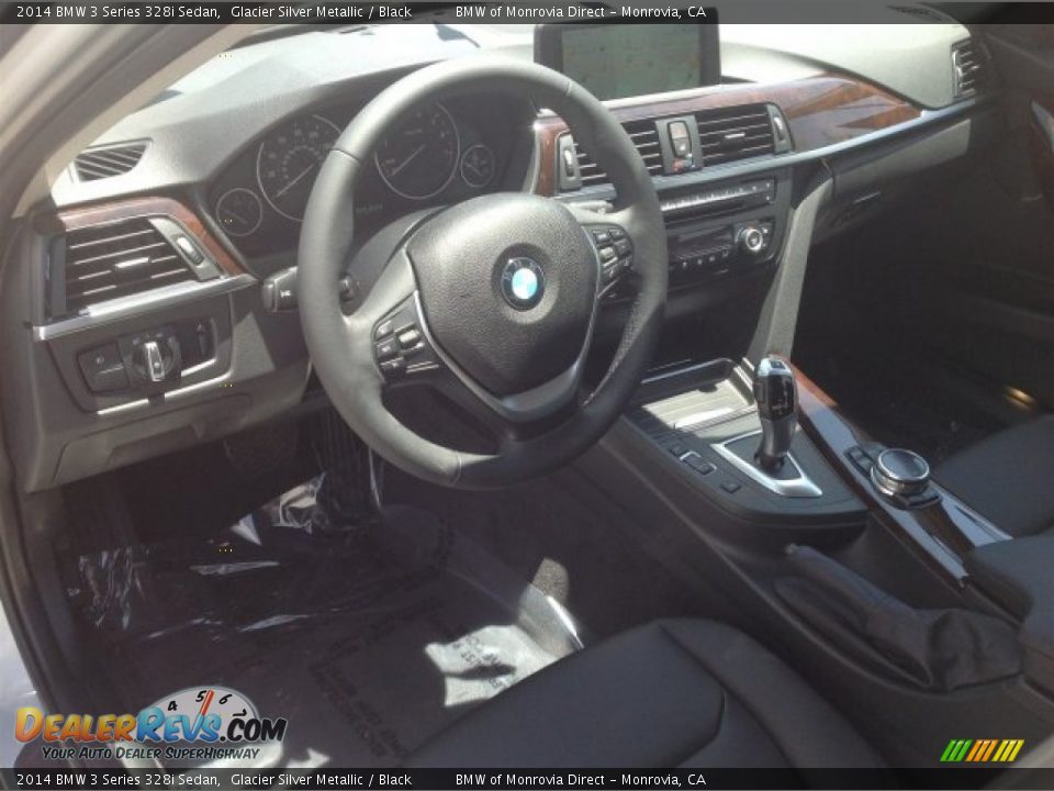 2014 BMW 3 Series 328i Sedan Glacier Silver Metallic / Black Photo #6