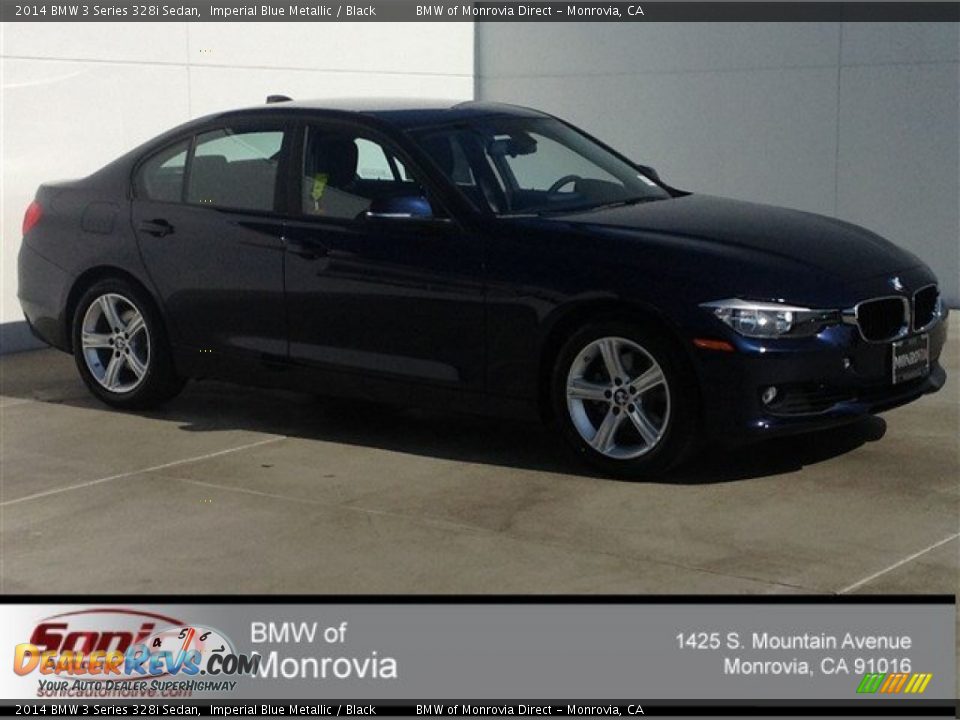 2014 BMW 3 Series 328i Sedan Imperial Blue Metallic / Black Photo #1