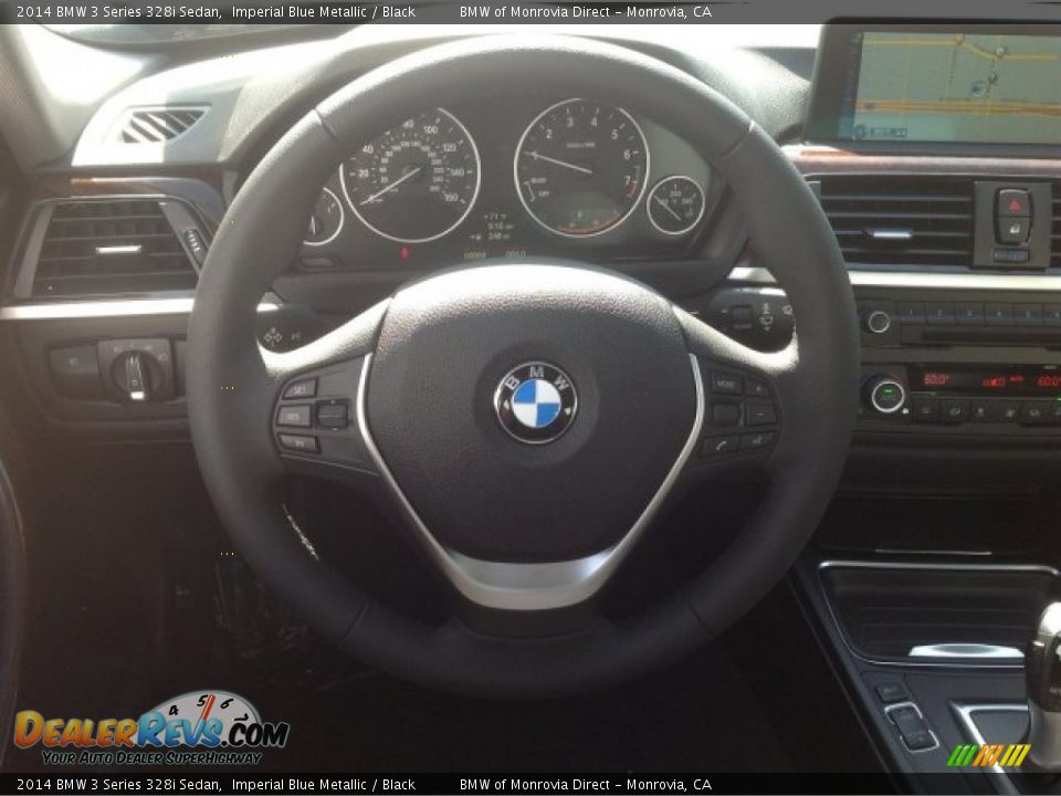 2014 BMW 3 Series 328i Sedan Imperial Blue Metallic / Black Photo #9