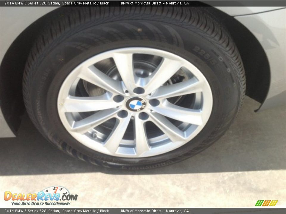 2014 BMW 5 Series 528i Sedan Space Gray Metallic / Black Photo #4