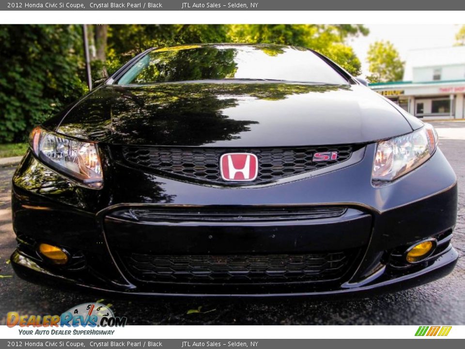 2012 Honda Civic Si Coupe Crystal Black Pearl / Black Photo #2