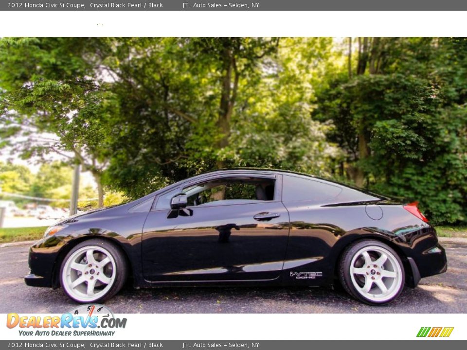 2012 Honda Civic Si Coupe Crystal Black Pearl / Black Photo #3