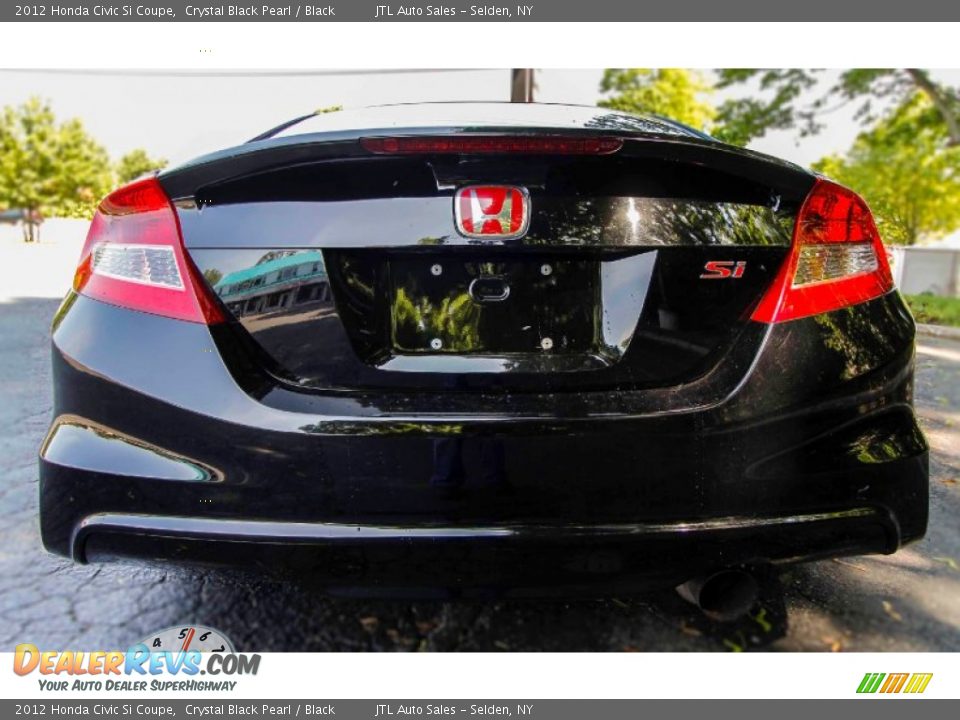 2012 Honda Civic Si Coupe Crystal Black Pearl / Black Photo #5