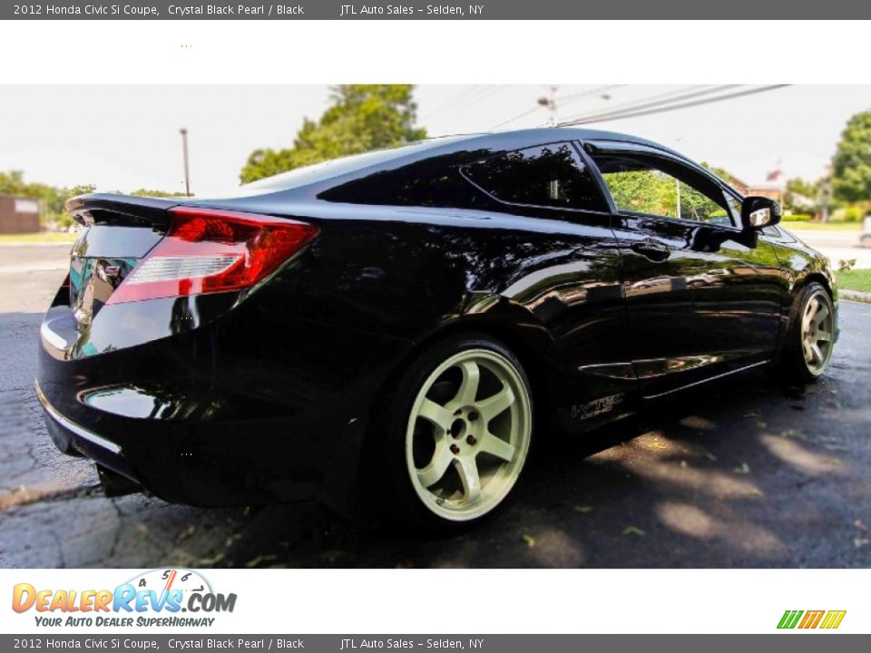 2012 Honda Civic Si Coupe Crystal Black Pearl / Black Photo #6