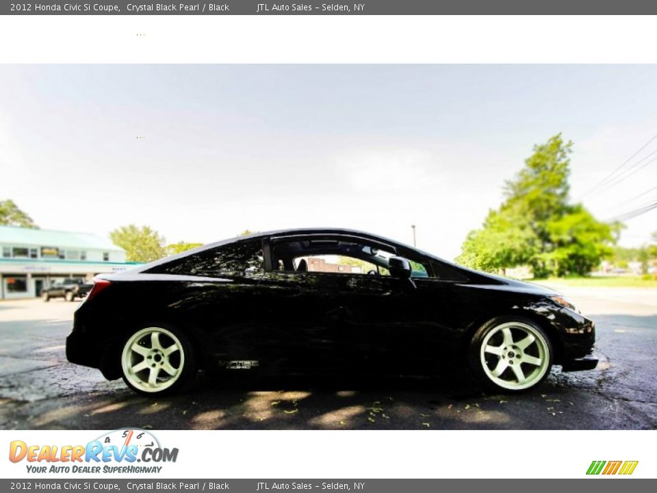 2012 Honda Civic Si Coupe Crystal Black Pearl / Black Photo #7