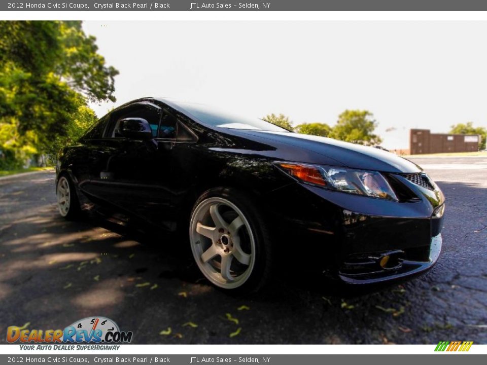 2012 Honda Civic Si Coupe Crystal Black Pearl / Black Photo #8