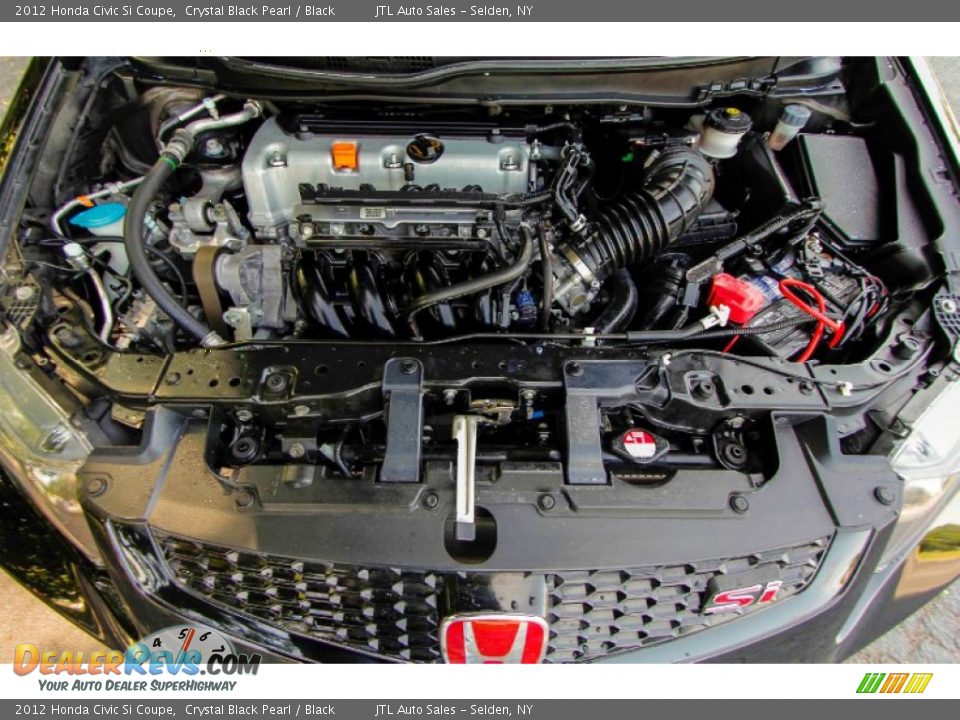 2012 Honda Civic Si Coupe Crystal Black Pearl / Black Photo #9