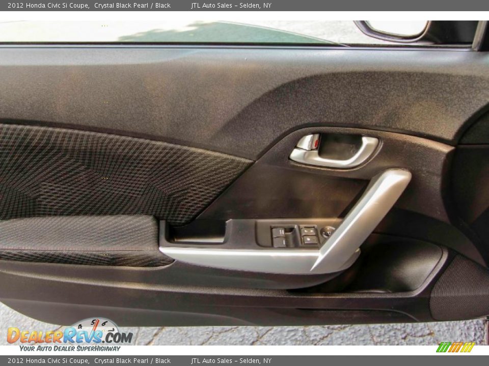 2012 Honda Civic Si Coupe Crystal Black Pearl / Black Photo #12