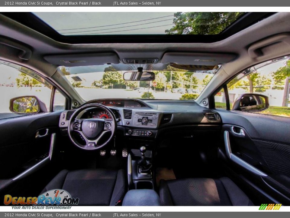 2012 Honda Civic Si Coupe Crystal Black Pearl / Black Photo #16