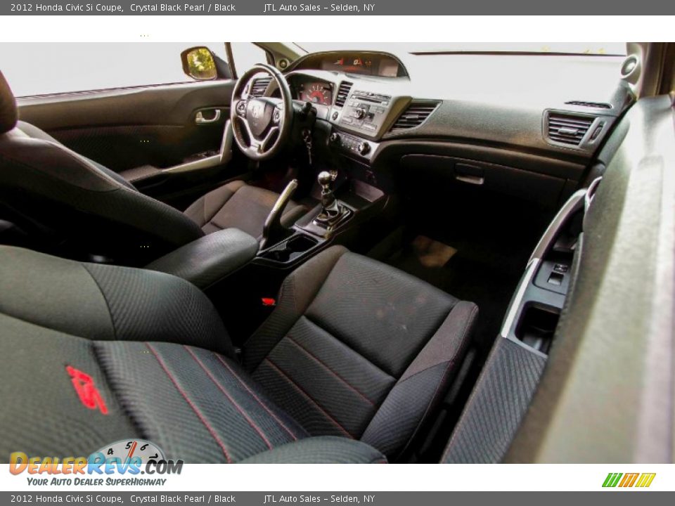 2012 Honda Civic Si Coupe Crystal Black Pearl / Black Photo #17