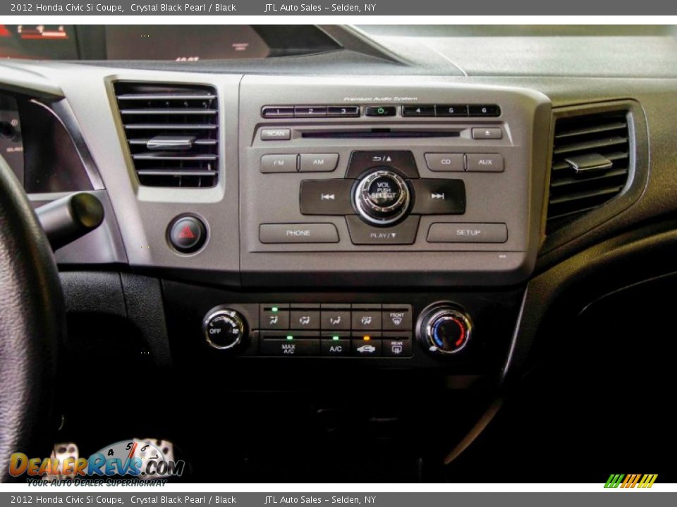 2012 Honda Civic Si Coupe Crystal Black Pearl / Black Photo #18