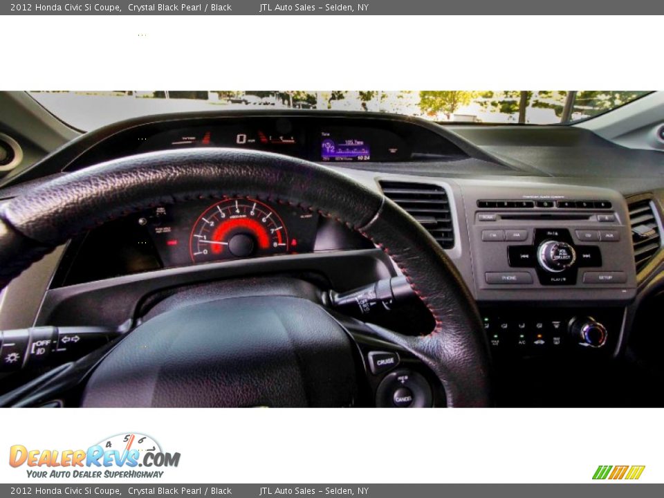 2012 Honda Civic Si Coupe Crystal Black Pearl / Black Photo #20