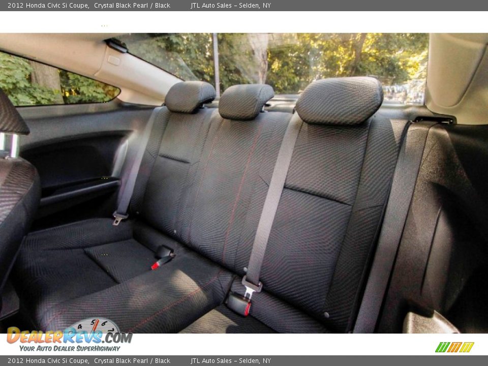2012 Honda Civic Si Coupe Crystal Black Pearl / Black Photo #23