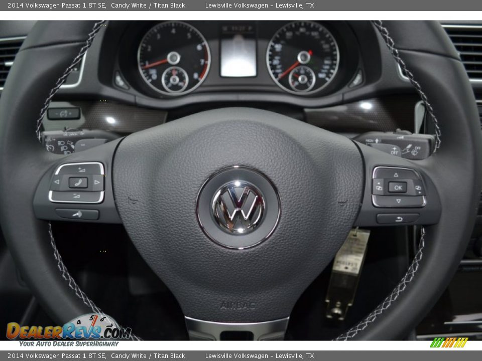 2014 Volkswagen Passat 1.8T SE Candy White / Titan Black Photo #7
