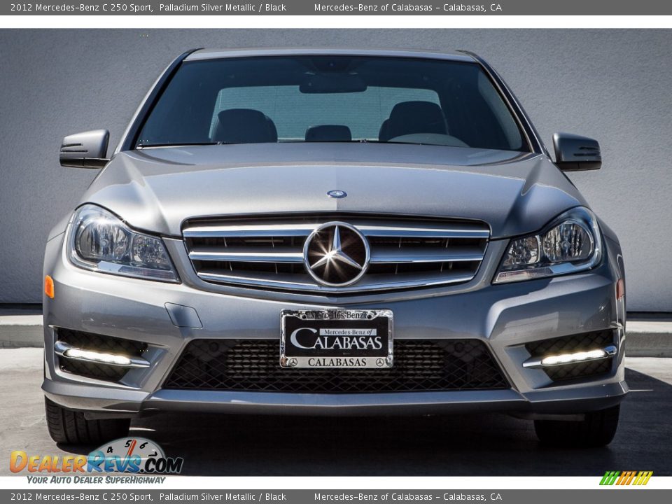 2012 Mercedes-Benz C 250 Sport Palladium Silver Metallic / Black Photo #2