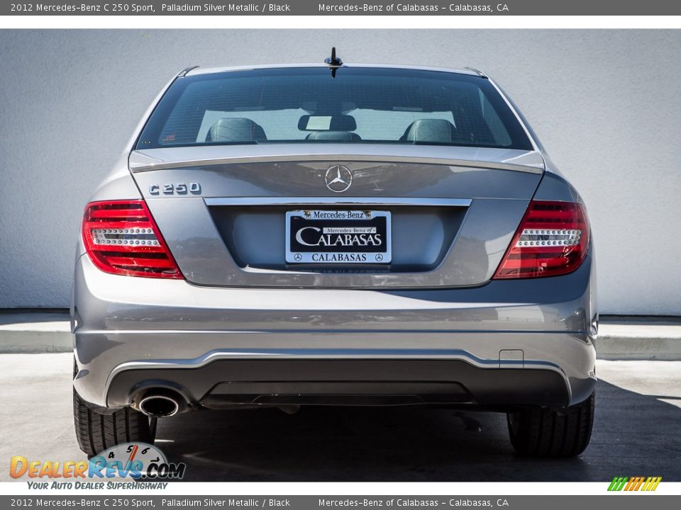 2012 Mercedes-Benz C 250 Sport Palladium Silver Metallic / Black Photo #3