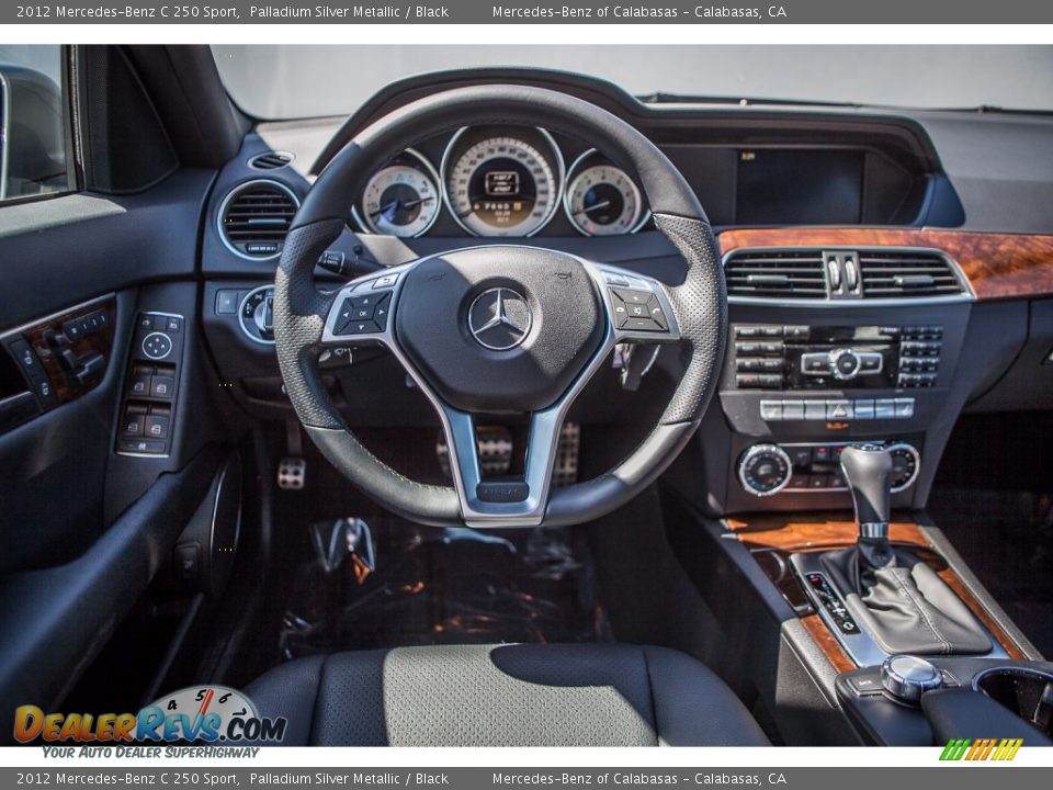 2012 Mercedes-Benz C 250 Sport Palladium Silver Metallic / Black Photo #4