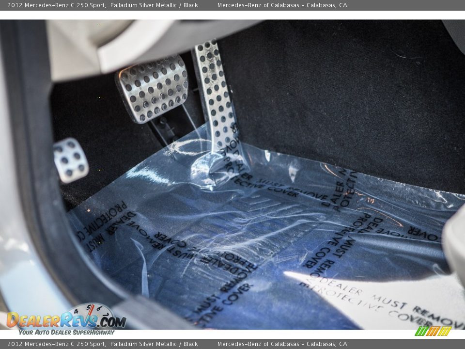 2012 Mercedes-Benz C 250 Sport Palladium Silver Metallic / Black Photo #6