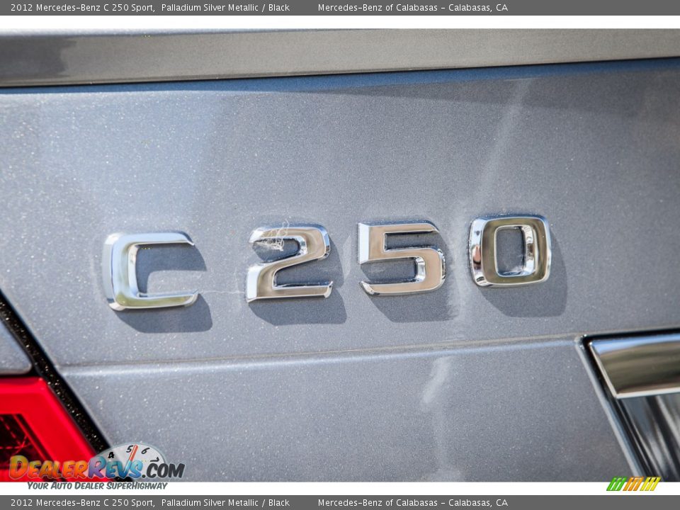 2012 Mercedes-Benz C 250 Sport Palladium Silver Metallic / Black Photo #7
