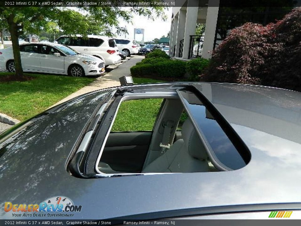 2012 Infiniti G 37 x AWD Sedan Graphite Shadow / Stone Photo #23