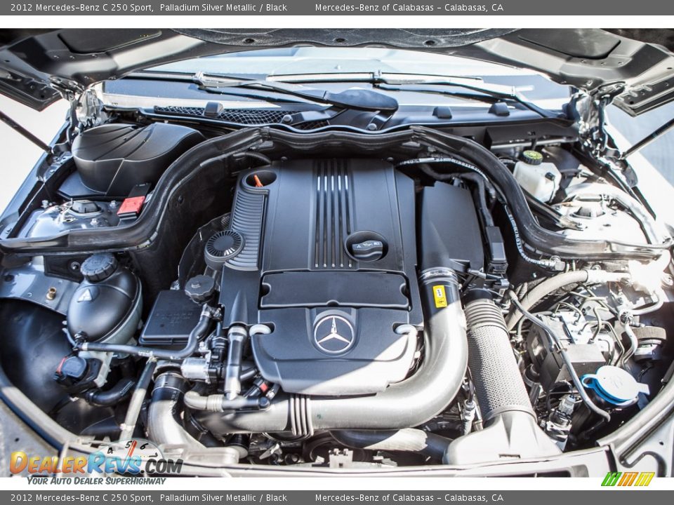 2012 Mercedes-Benz C 250 Sport Palladium Silver Metallic / Black Photo #9