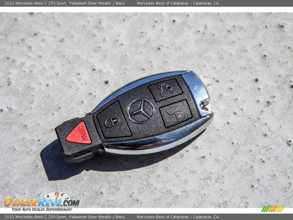 2012 Mercedes-Benz C 250 Sport Palladium Silver Metallic / Black Photo #11