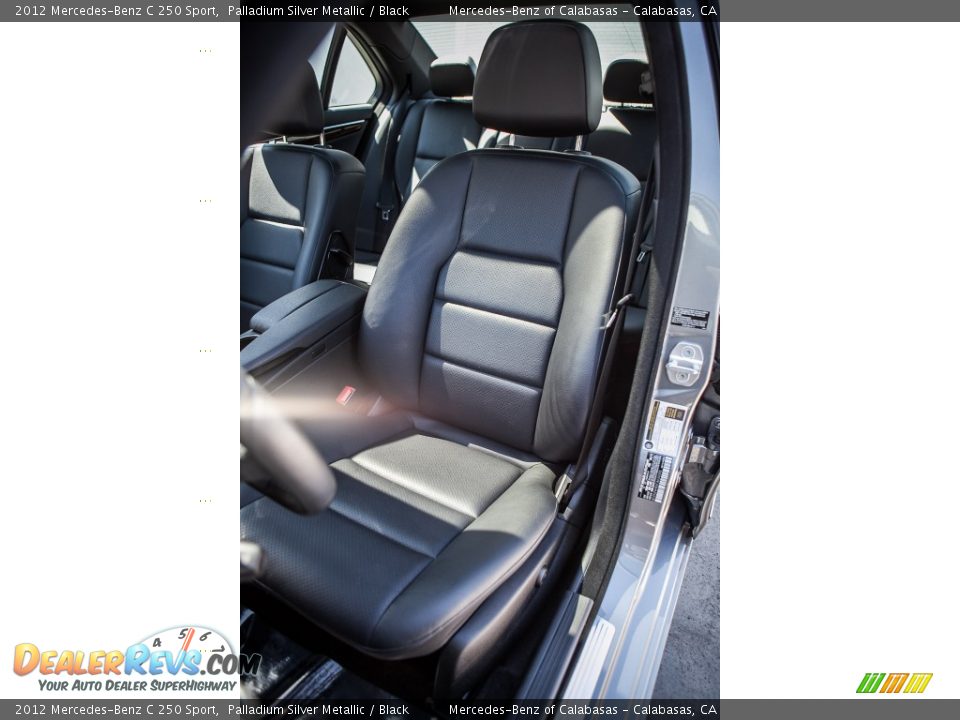 2012 Mercedes-Benz C 250 Sport Palladium Silver Metallic / Black Photo #13