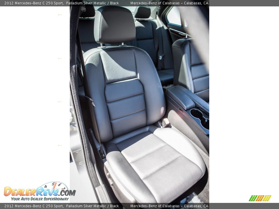 2012 Mercedes-Benz C 250 Sport Palladium Silver Metallic / Black Photo #14