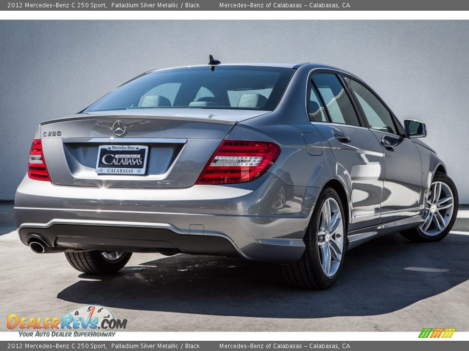 2012 Mercedes-Benz C 250 Sport Palladium Silver Metallic / Black Photo #16
