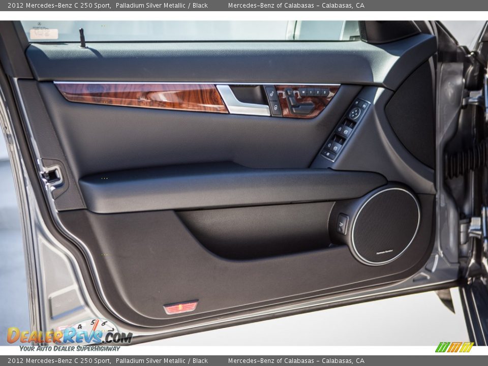 2012 Mercedes-Benz C 250 Sport Palladium Silver Metallic / Black Photo #21