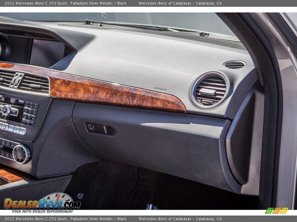 2012 Mercedes-Benz C 250 Sport Palladium Silver Metallic / Black Photo #23