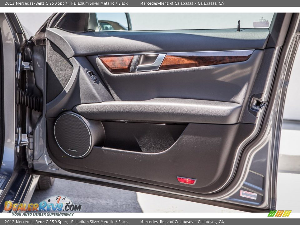 2012 Mercedes-Benz C 250 Sport Palladium Silver Metallic / Black Photo #25