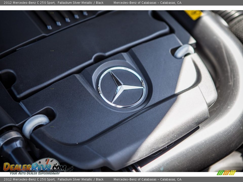 2012 Mercedes-Benz C 250 Sport Palladium Silver Metallic / Black Photo #26