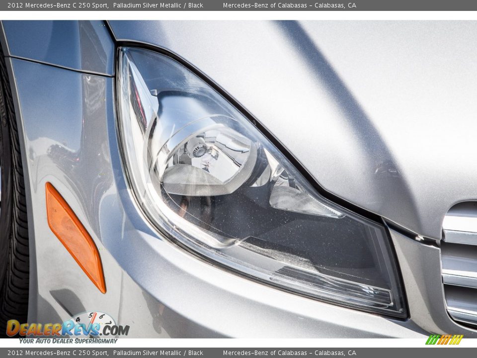 2012 Mercedes-Benz C 250 Sport Palladium Silver Metallic / Black Photo #27