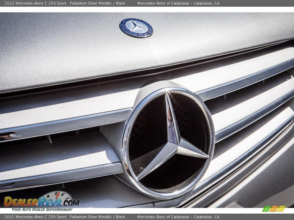 2012 Mercedes-Benz C 250 Sport Palladium Silver Metallic / Black Photo #28