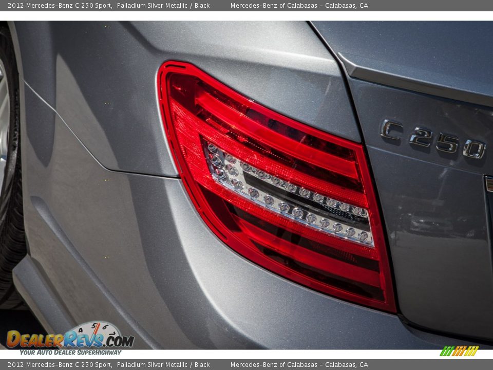 2012 Mercedes-Benz C 250 Sport Palladium Silver Metallic / Black Photo #30